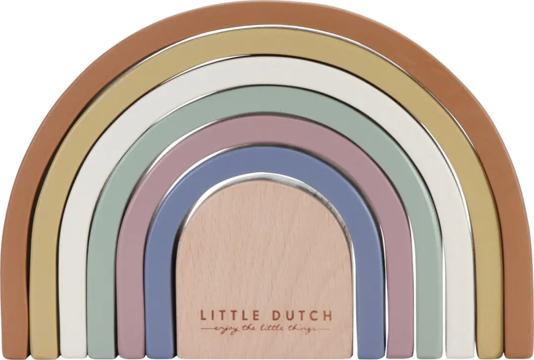 Little Dutch Vintage Regenboog Stapeltoren - Multicolor