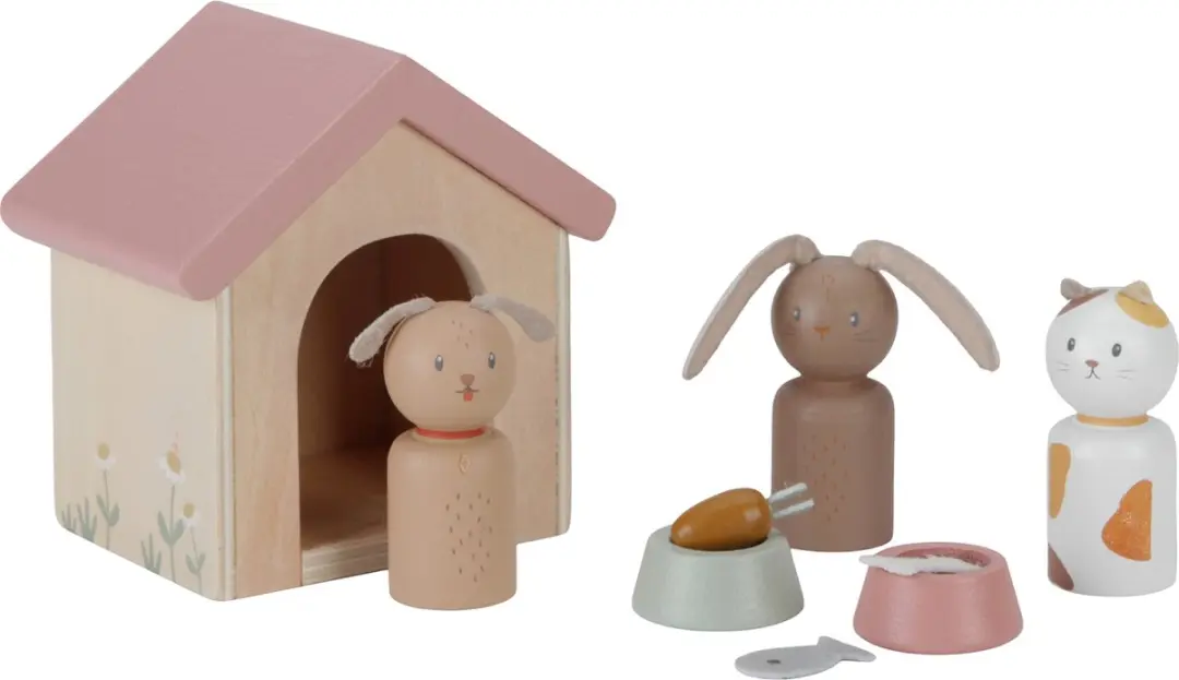 Little Dutch Poppenhuis Huisdieren Aanvulset FSC