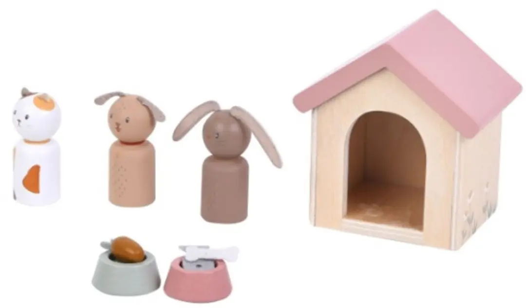 Little Dutch Poppenhuis Huisdieren Aanvulset FSC