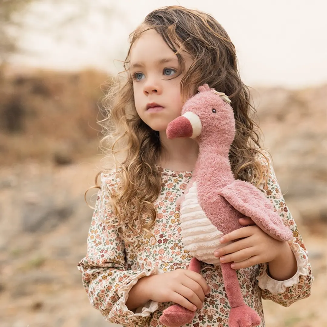 Little Dutch Safari Friends Knuffel Flamingo 35cm - Roze