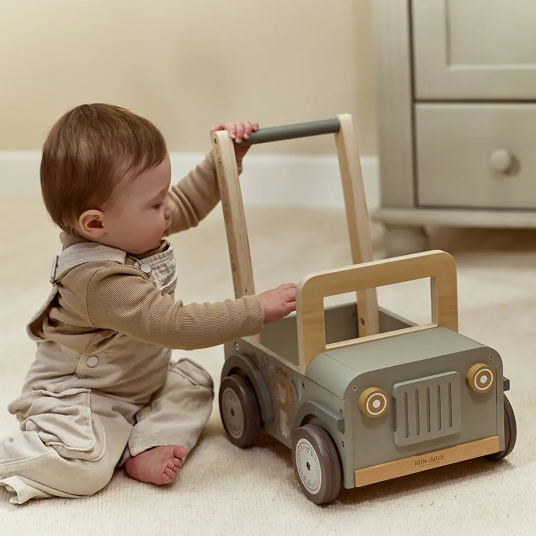 Little Dutch Safari Duwkar LD7480 - 4 Wielen - Multicolor