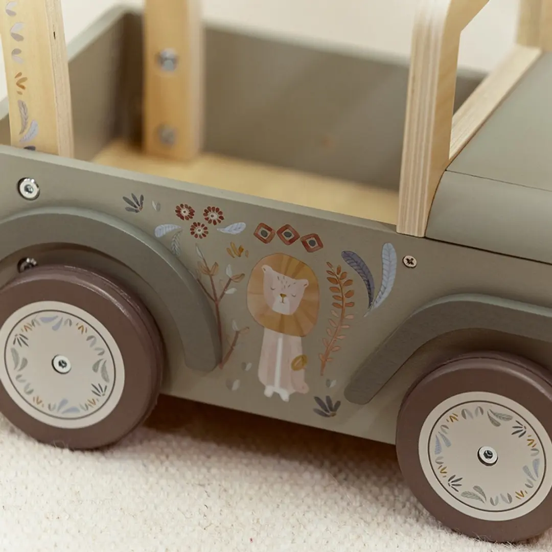 Little Dutch Safari Duwkar LD7480 - 4 Wielen - Multicolor