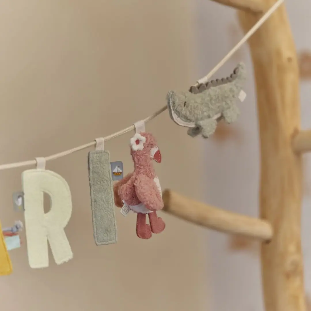 Little Dutch Safari Friends Flamingo Slinger Element - Roze