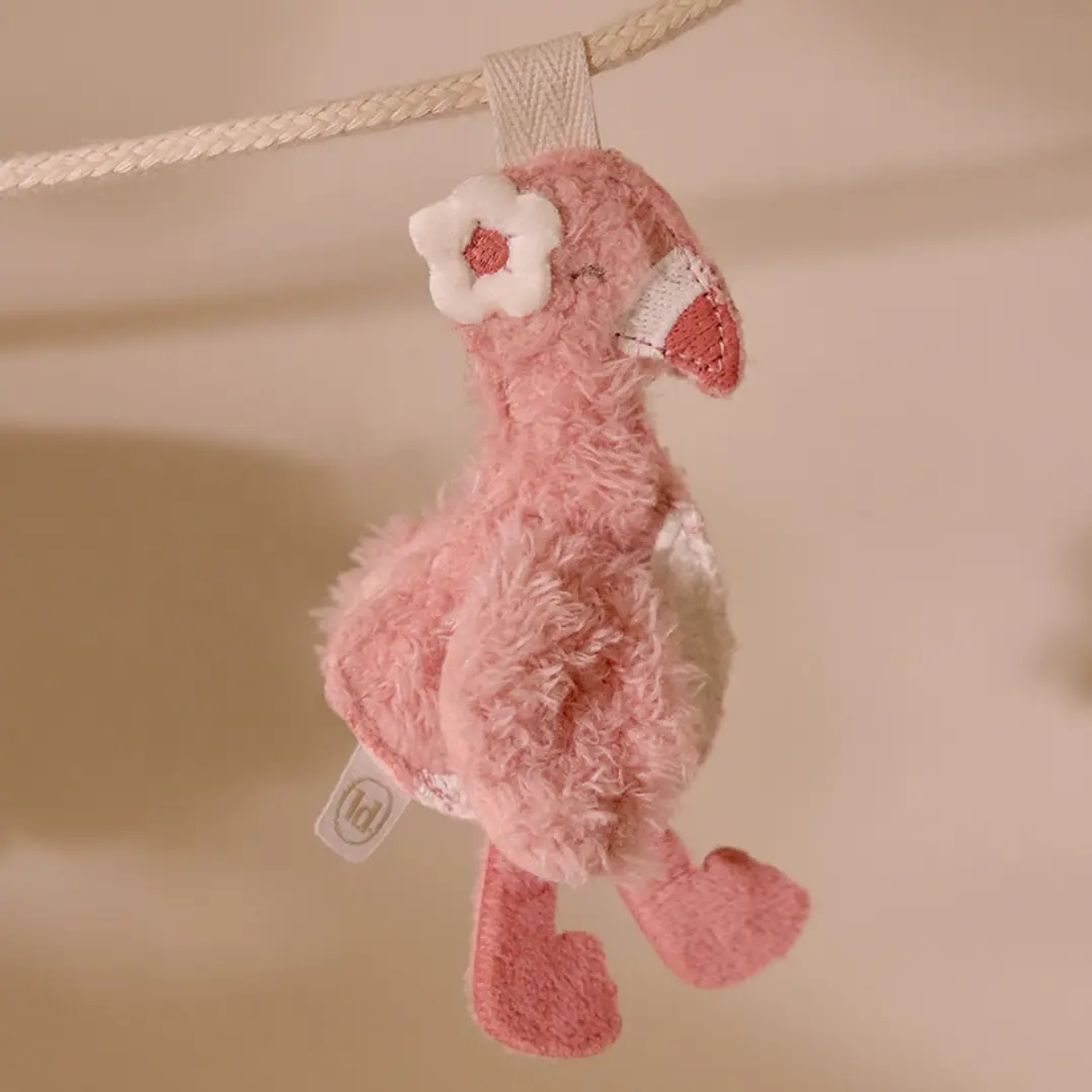 Little Dutch Safari Friends Flamingo Slinger Element - Roze