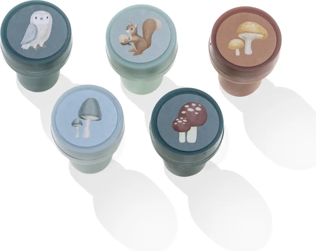 Little Dutch Forest Friends Stempelset - 16 Stuks - Meerkleurig