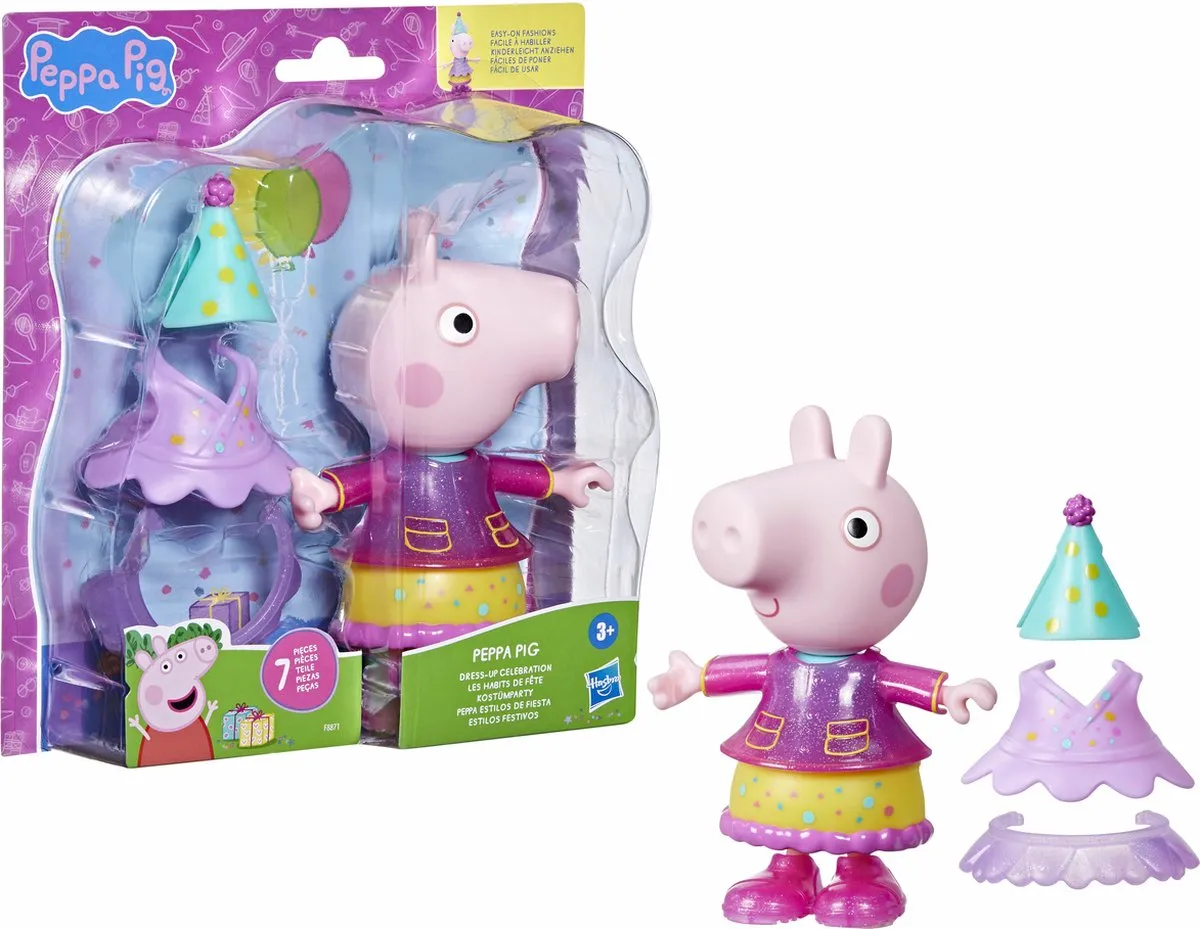 Hasbro Peppa Pig Dress-Up Celebration F88715L0 - Meerkleurig