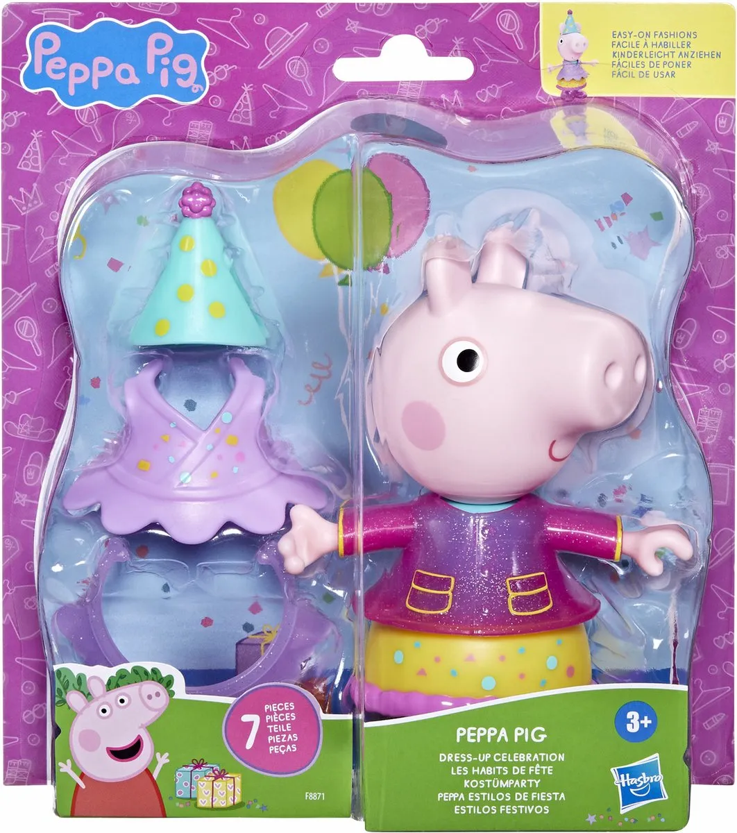 Hasbro Peppa Pig Dress-Up Celebration F88715L0 - Meerkleurig