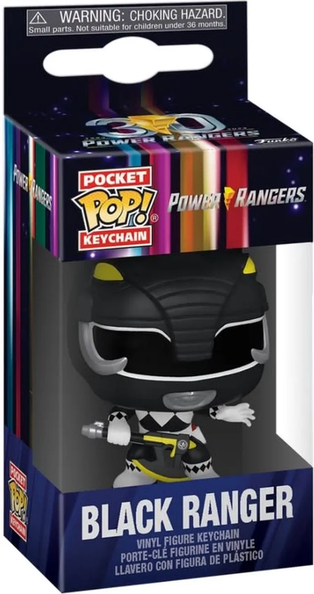 Funko Pocket Pop! Mighty Morphin Power Rangers Black Ranger - 30th Anniversary