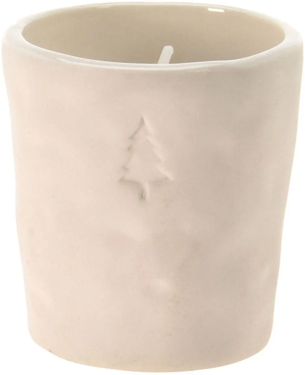 Theelichthouder Kerst Wit, 12st.