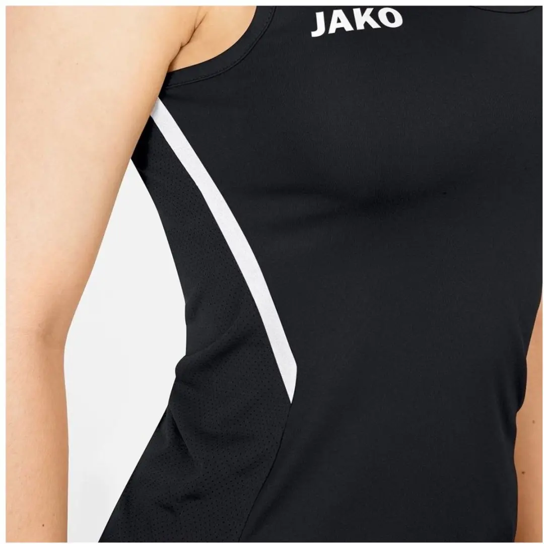 Jako Challenge Tanktop Dames - Zwart/Wit - Maat 36