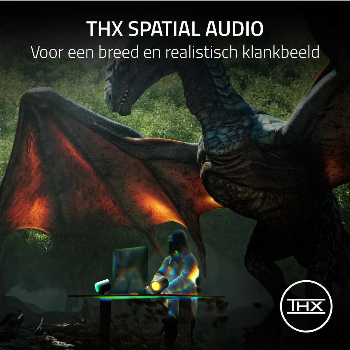 Razer Nommo V2 RZ05-04750100-R3G1 Luidsprekers - 3-delig - Zwart