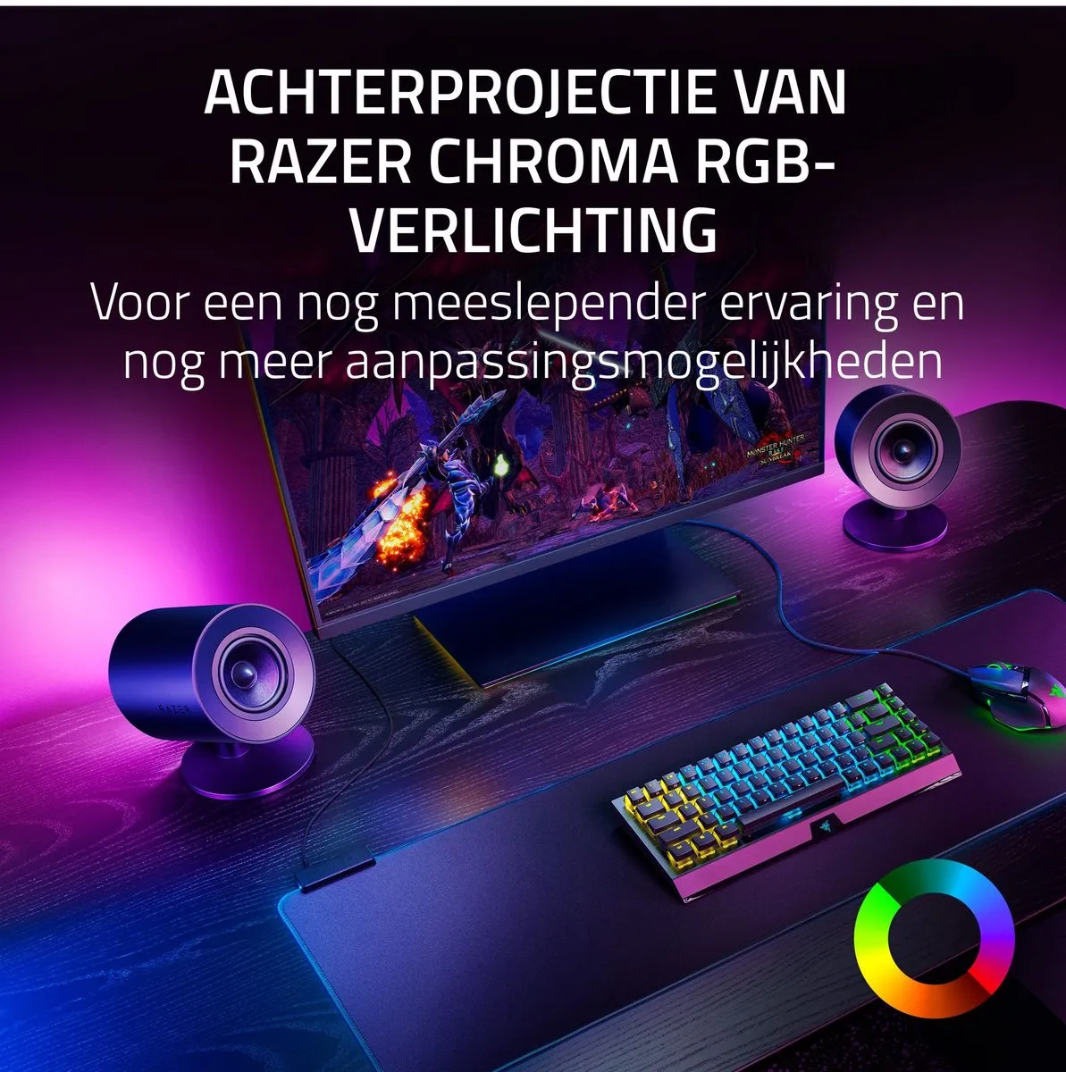 Razer Nommo V2 RZ05-04750100-R3G1 Luidsprekers - 3-delig - Zwart