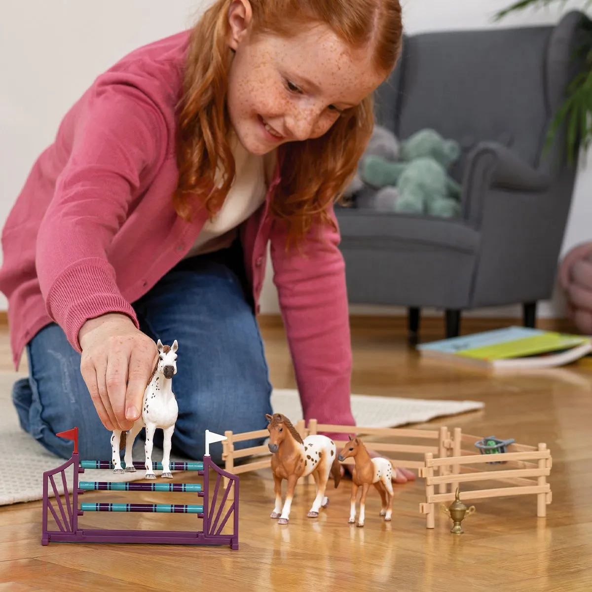Schleich Horse Club Lisa's Toernooitraining 42433 - 17 Onderdelen - Multi - afbeelding 6 van 6