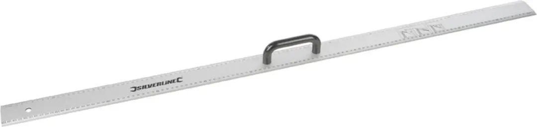 Silverline Aluminium liniaal met handvat