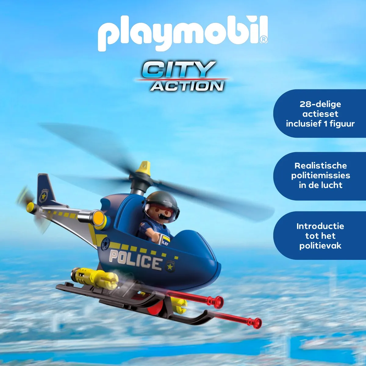 Playmobil City Action Politiehelikopter 72080 - Multicolor