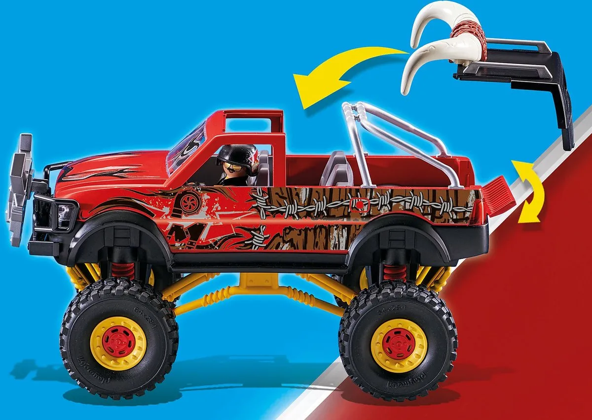 Playmobil Stuntshow Monster Truck 70549 - Zwart/Rood - afbeelding 6 van 6