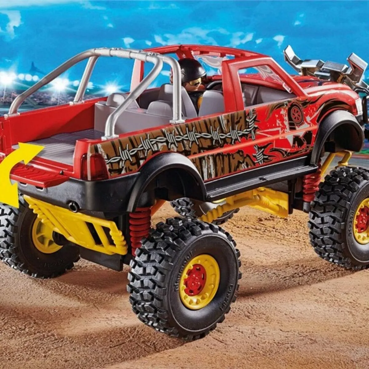 Playmobil Stuntshow Monster Truck 70549 - Zwart/Rood
