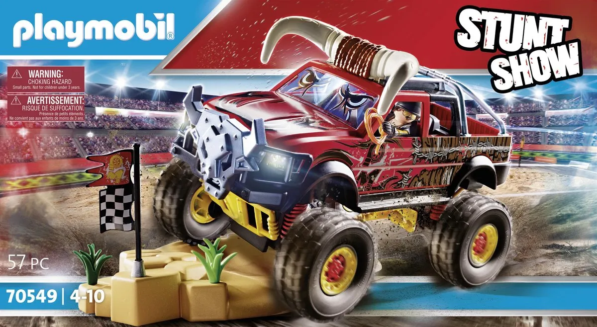 Playmobil Stuntshow Monster Truck 70549 - Zwart/Rood