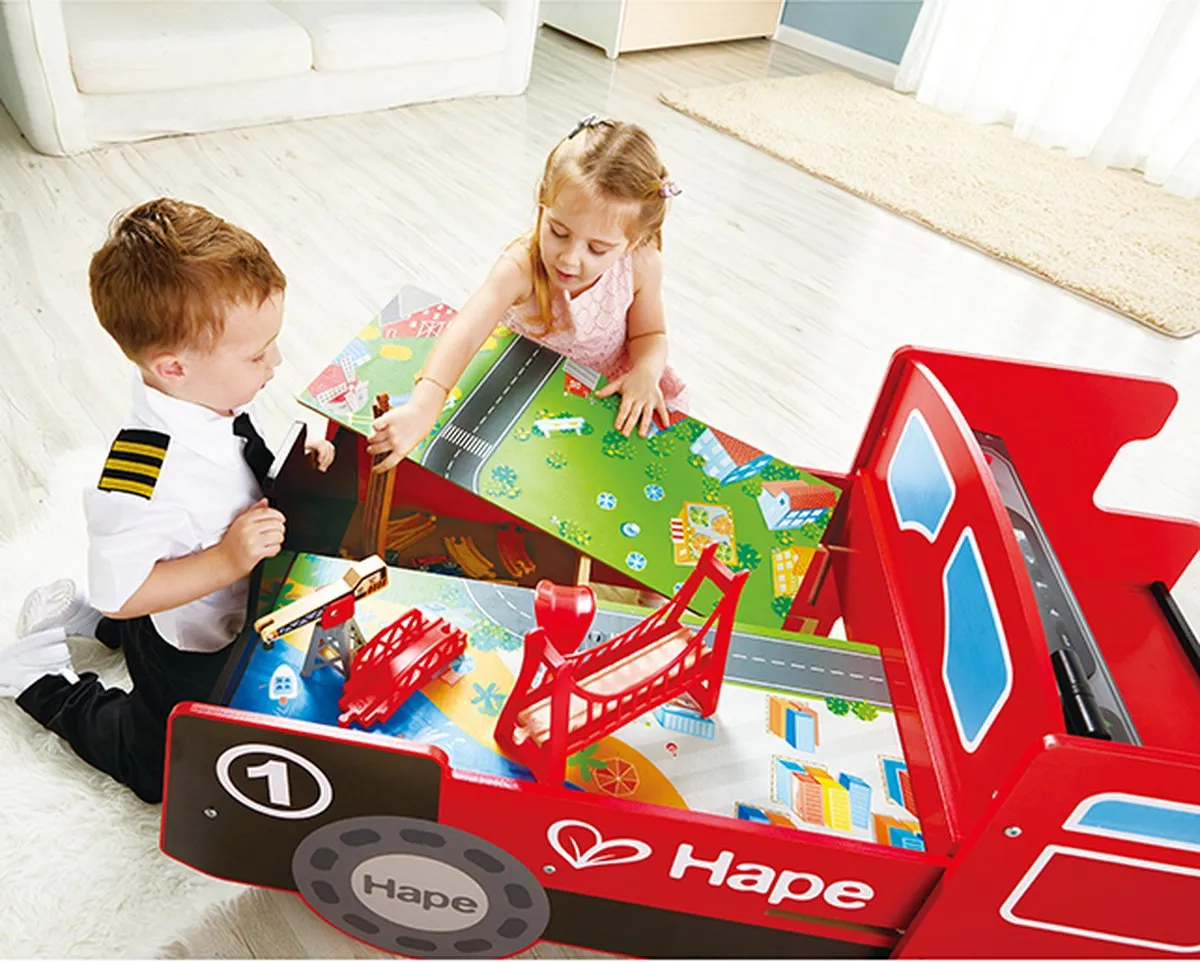 Hape Locomotief Speeltafel - 34 Onderdelen - 3x AA