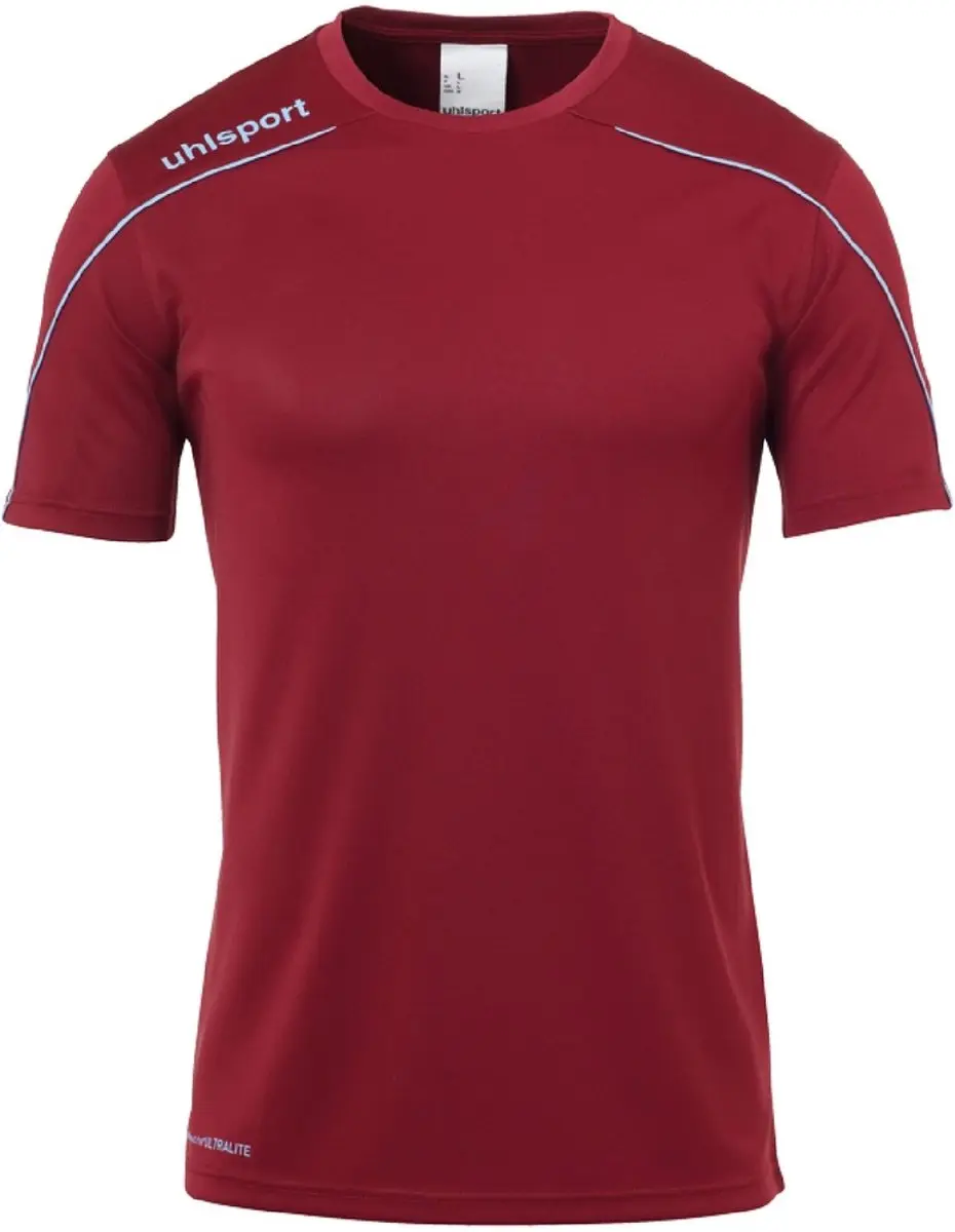 Uhlsport Stream 22 Shirt Korte Mouw Kind Bordeaux-Hemels Blauw Maat 164