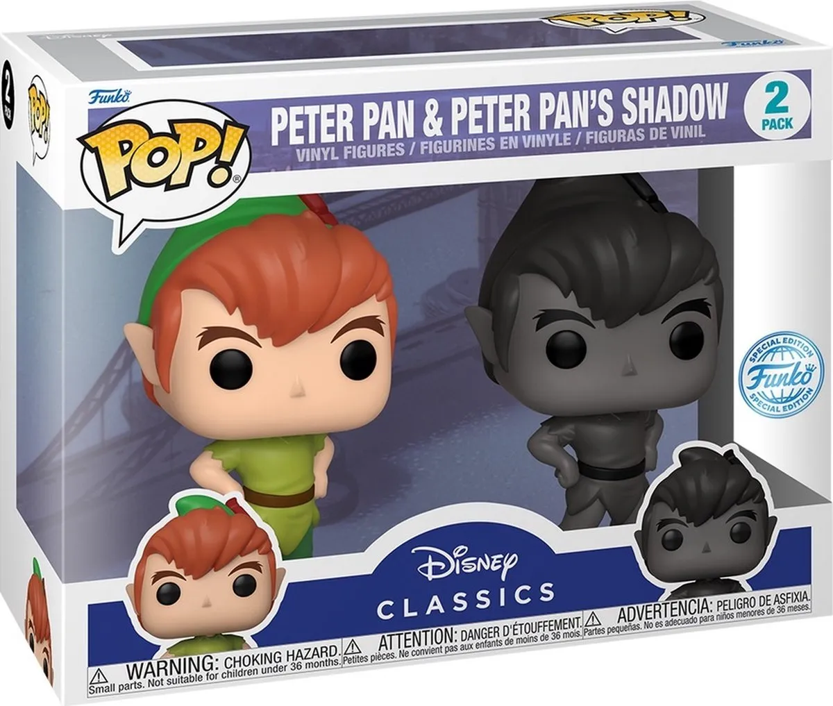 Funko Pop Disney Peter Pan met Schaduw 62340