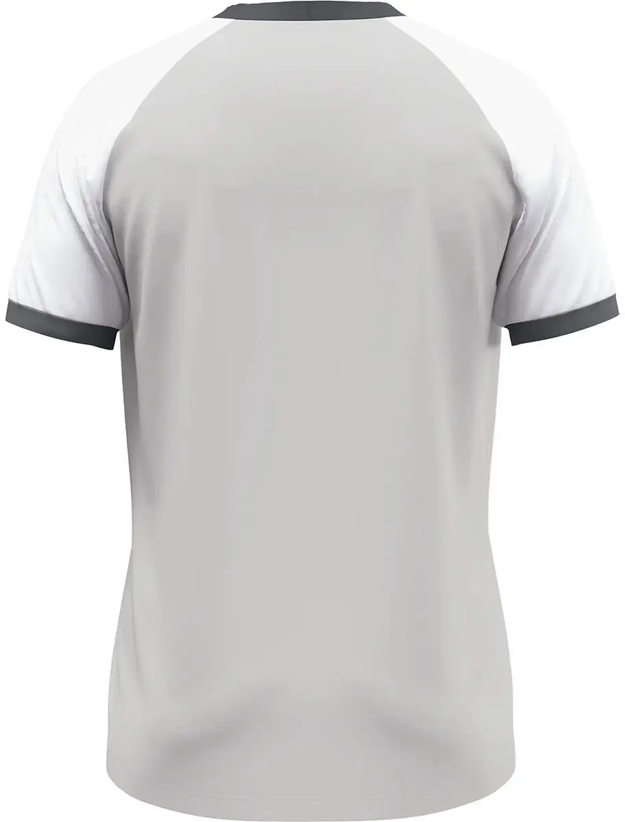 JAKO Dynamic Shirt Korte Mouw Kinderen 164 - Lichtgrijs/Wit/Grijs