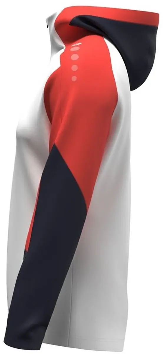 Jako Dynamic Damesjas met Kap - M - Wit/Koraal/Marine - afbeelding 6 van 6