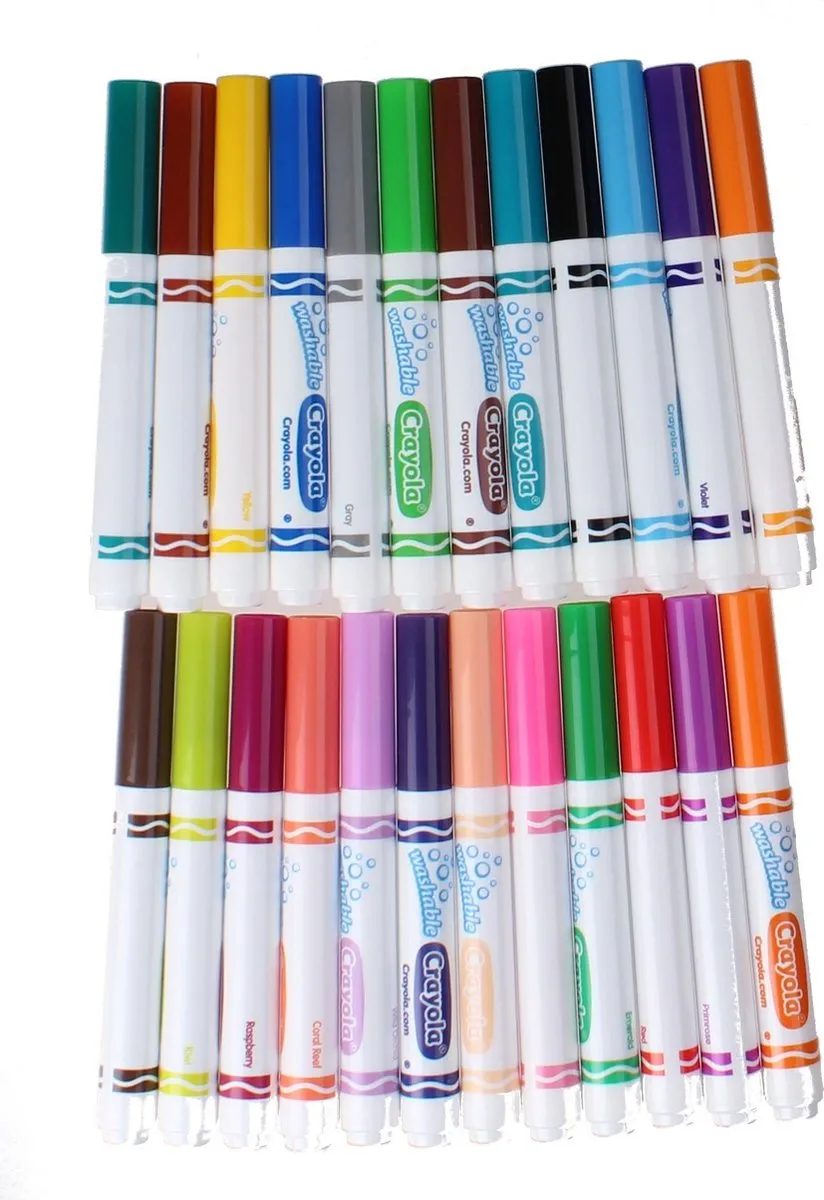 Crayola Afwasbare Viltstiften 24 Stuks - Veelkleurig