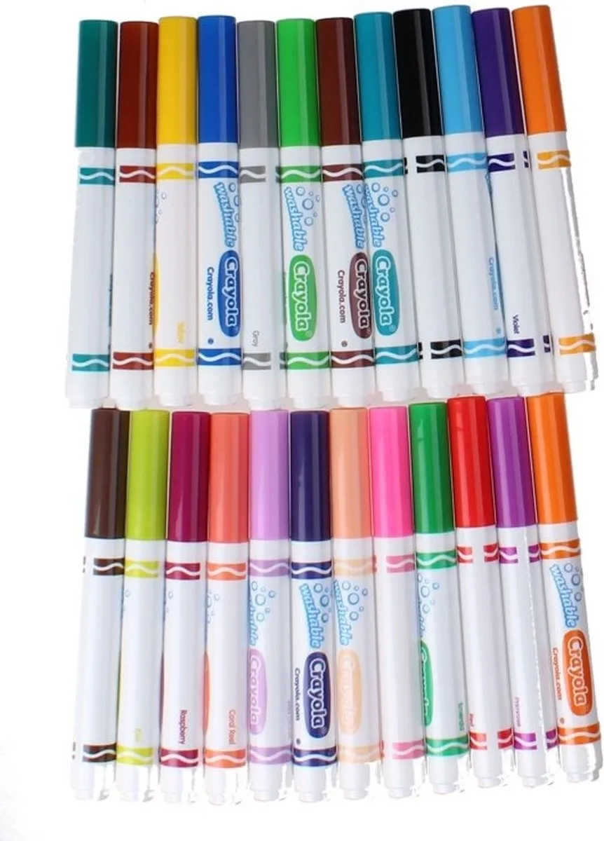 Crayola Afwasbare Viltstiften 24 Stuks - Veelkleurig
