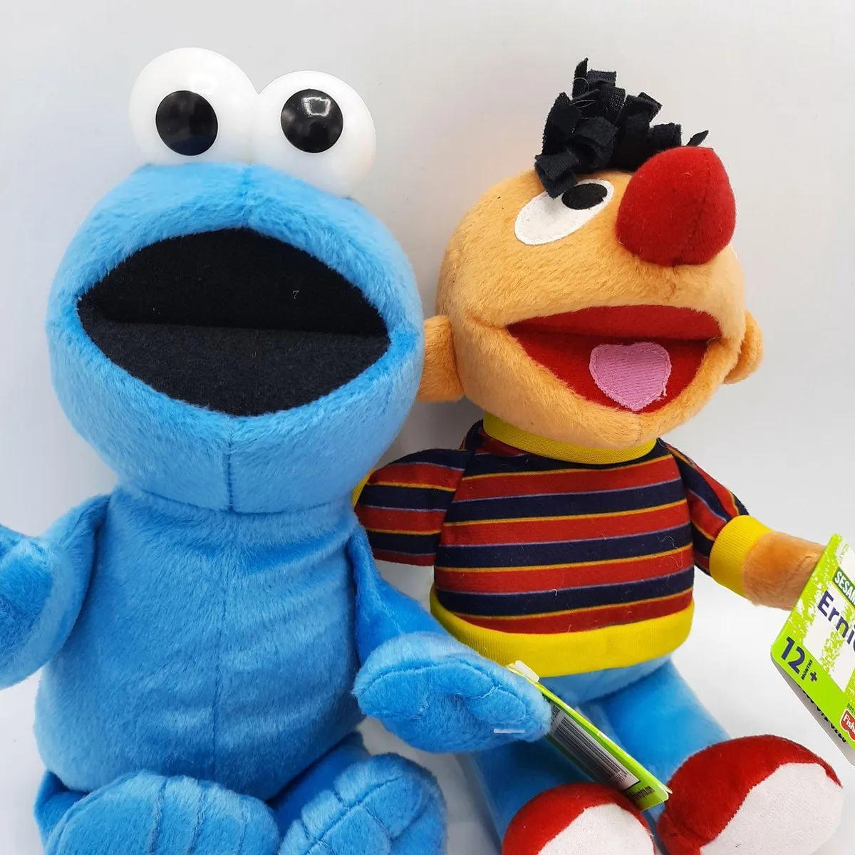 Fisher Price Sesamstraat Knuffelset Ernie & Koekiemonster - 27/30 cm