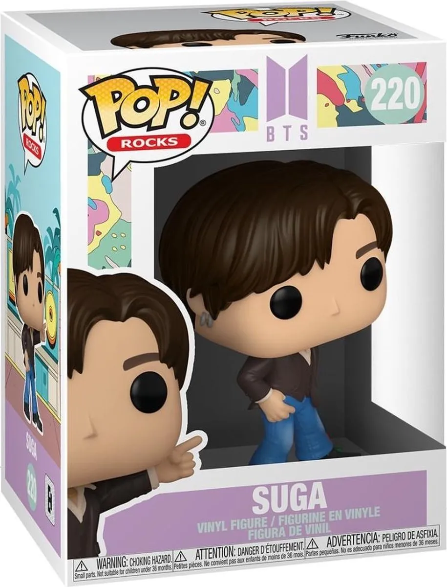 Funko BTS POP! Rocks Suga Dynamite 48109 - Verzamelfiguur 9cm - Multicolor