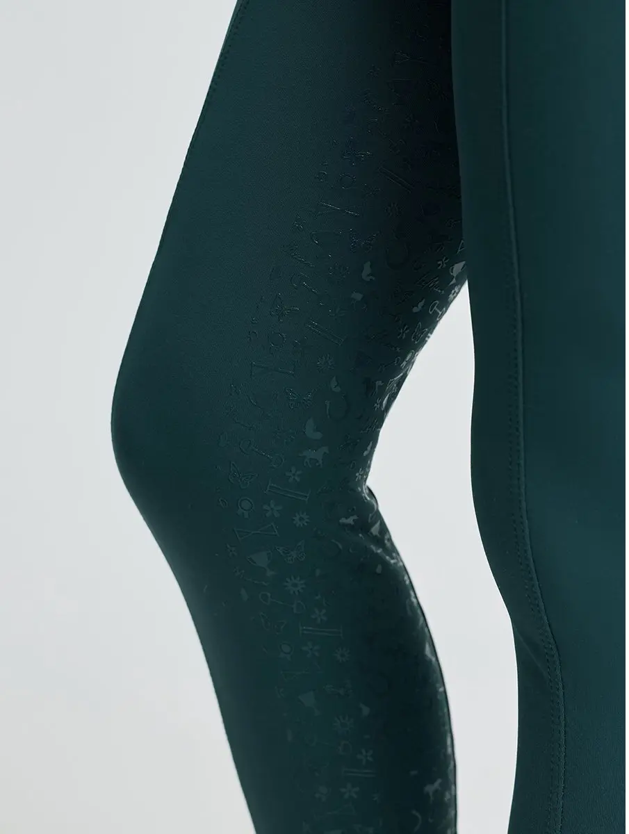Lemieux Paardrijlegging Mini Full Grip Kids - 110-116 Turquoise