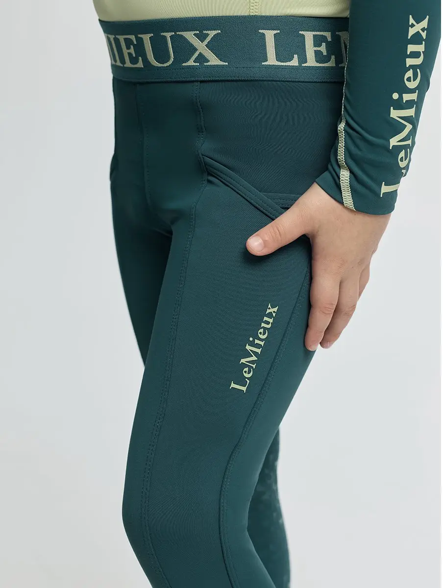 Lemieux Paardrijlegging Mini Full Grip Kids - 110-116 Turquoise - afbeelding 6 van 6