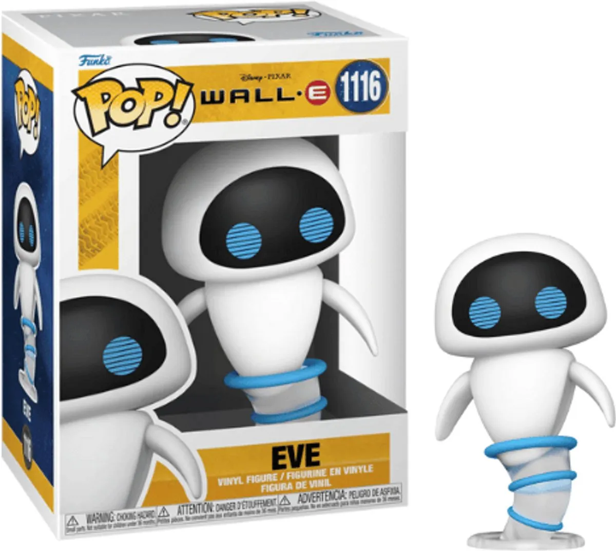 Funko POP! Movies Wall-E Eve Flying - 9cm - Multicolor