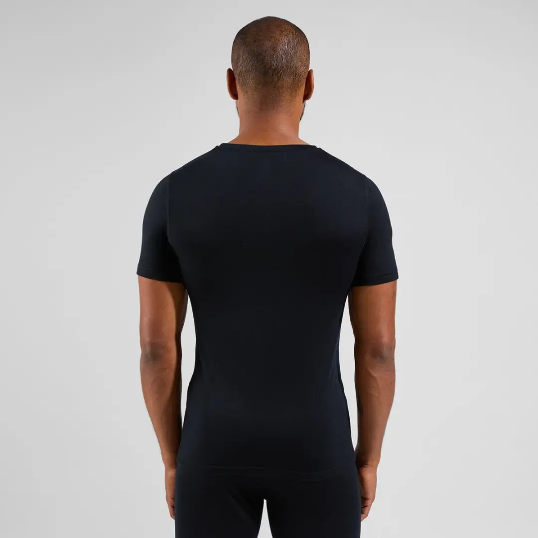 ODLO Natural Merino 200 Crew Neck Shirt Heren XL - Zwart - afbeelding 6 van 6