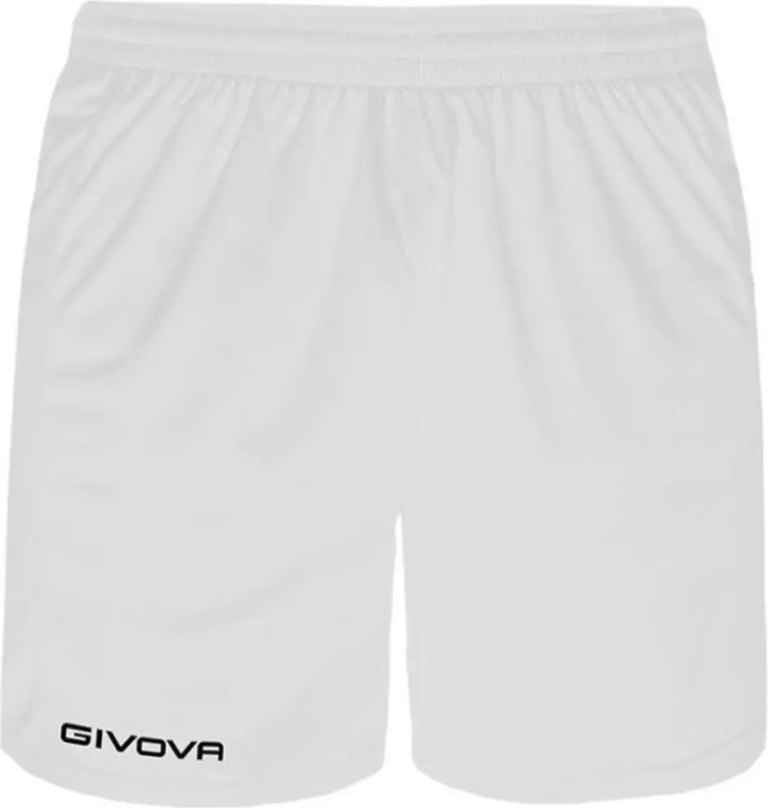 Sportbroek kort/ korte broek, Givova P018, WIT, maat XXS (140/146)