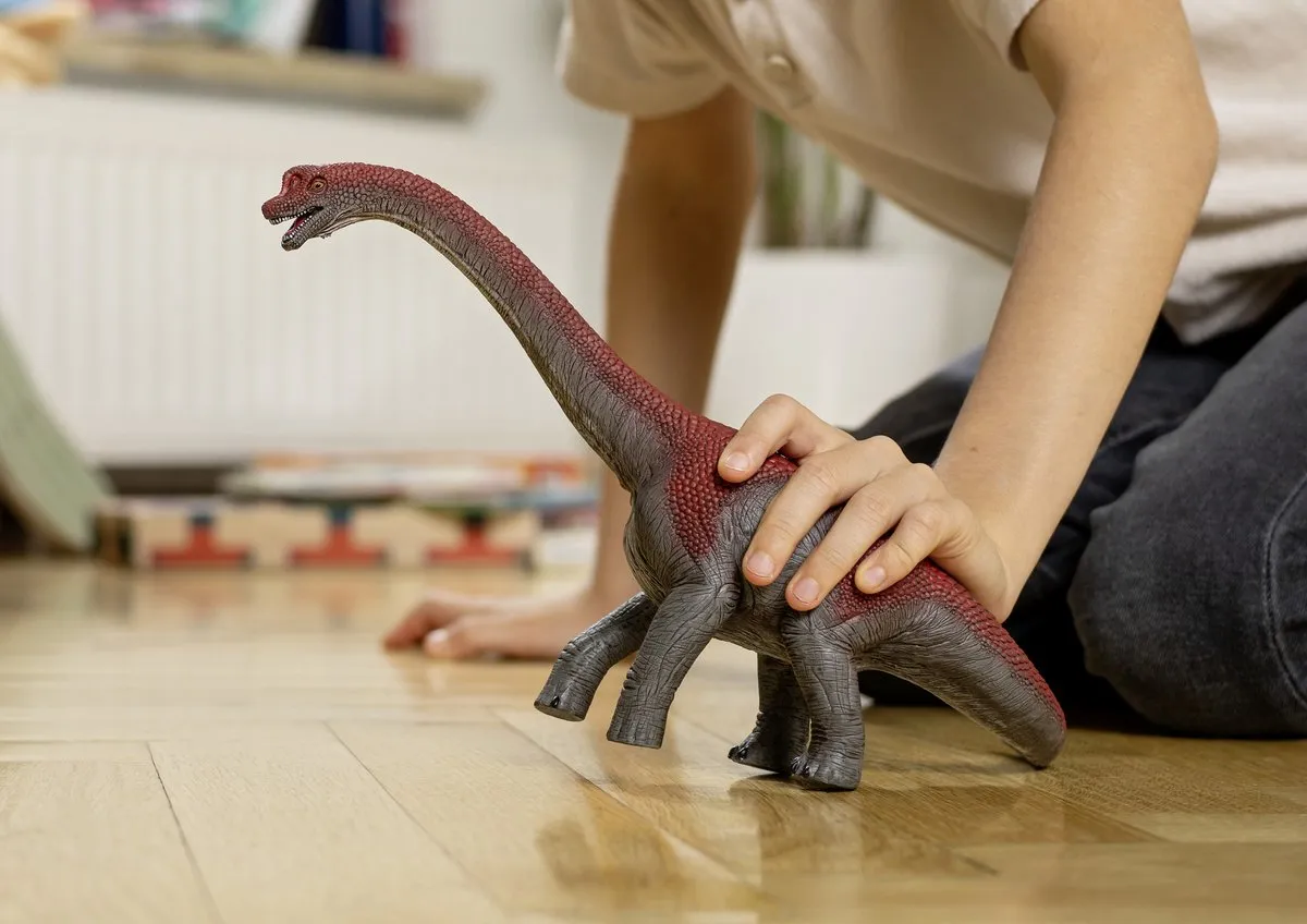 Schleich Brachiosaurus Special Editie 15044 - Rood/Grijs