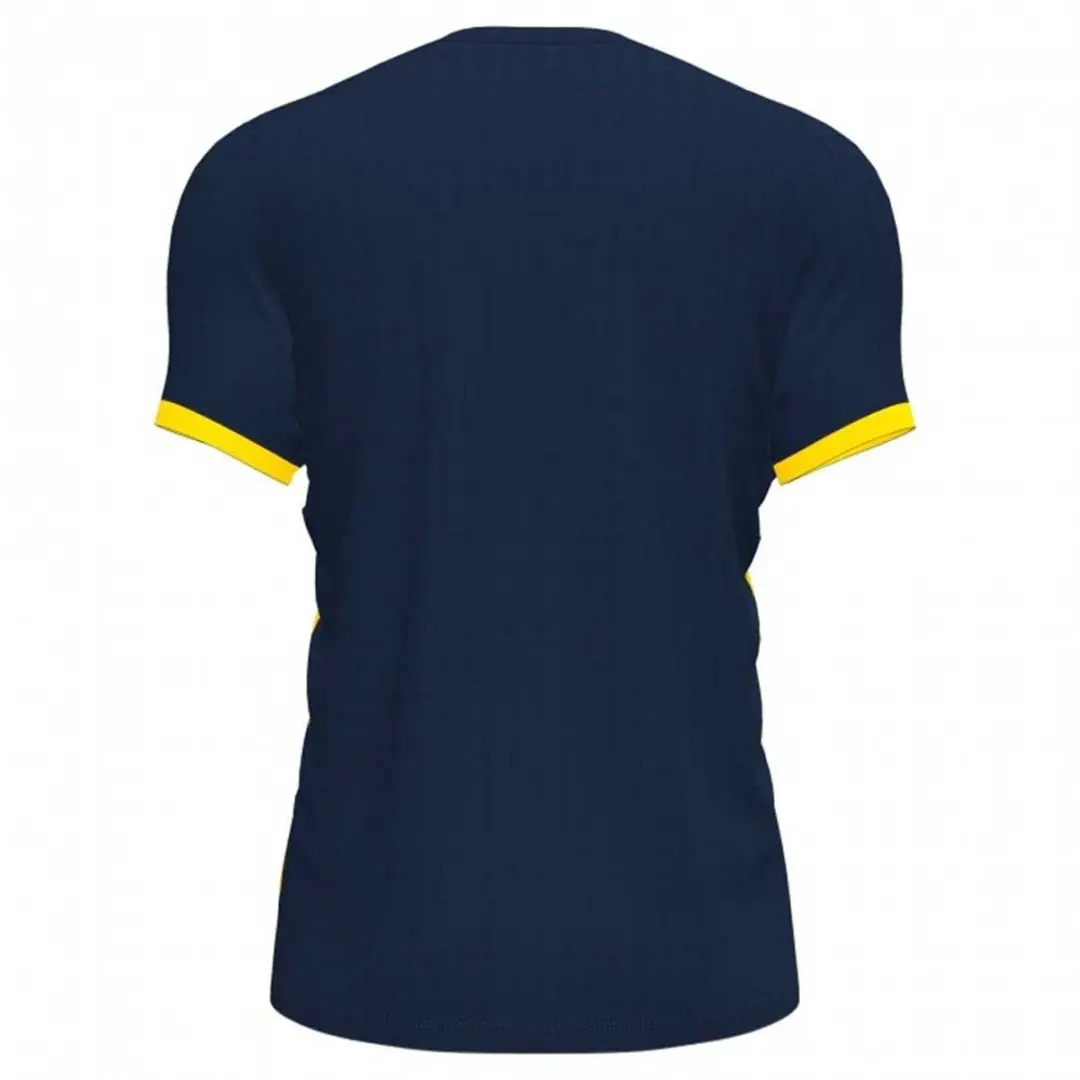 Joma Supernova III Shirt Korte Mouw Kinderen 134 - Marine/Geel - afbeelding 2 van 6