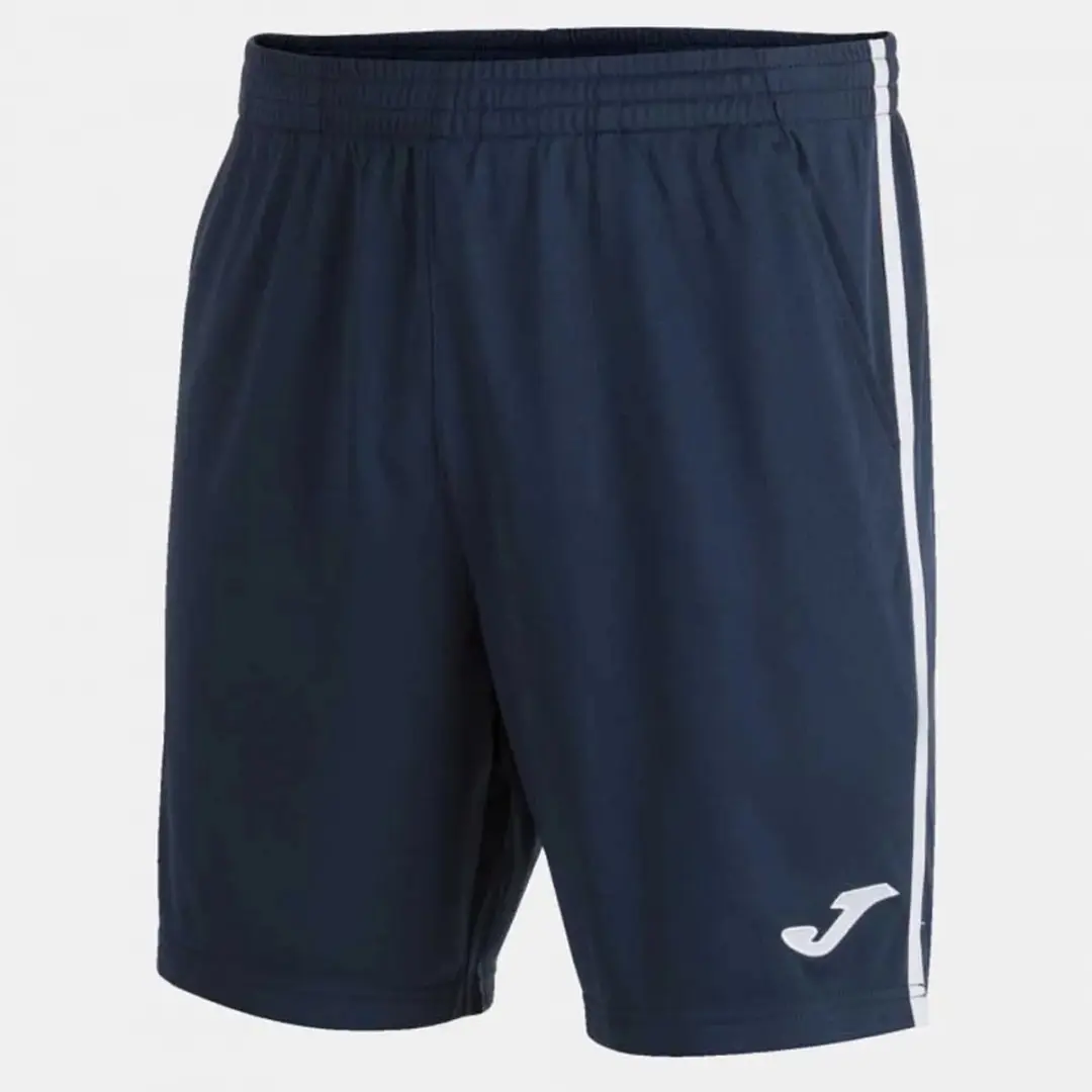 Joma Open III Korte Broek 140cm - Donkerblauw/Wit - afbeelding 3 van 4