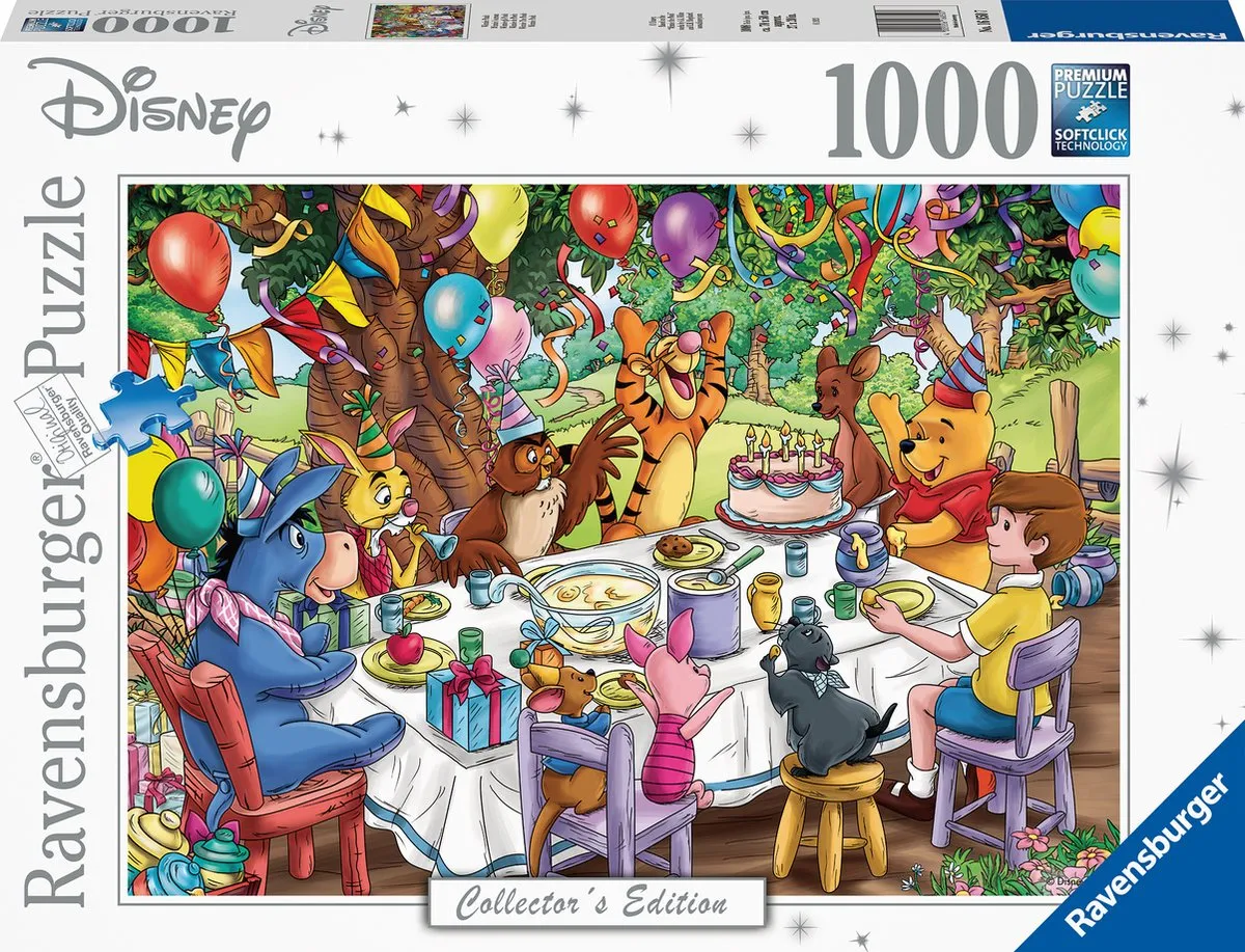 Ravensburger Disney Winnie de Poeh Legpuzzel 1000 Stuks - Multicolor