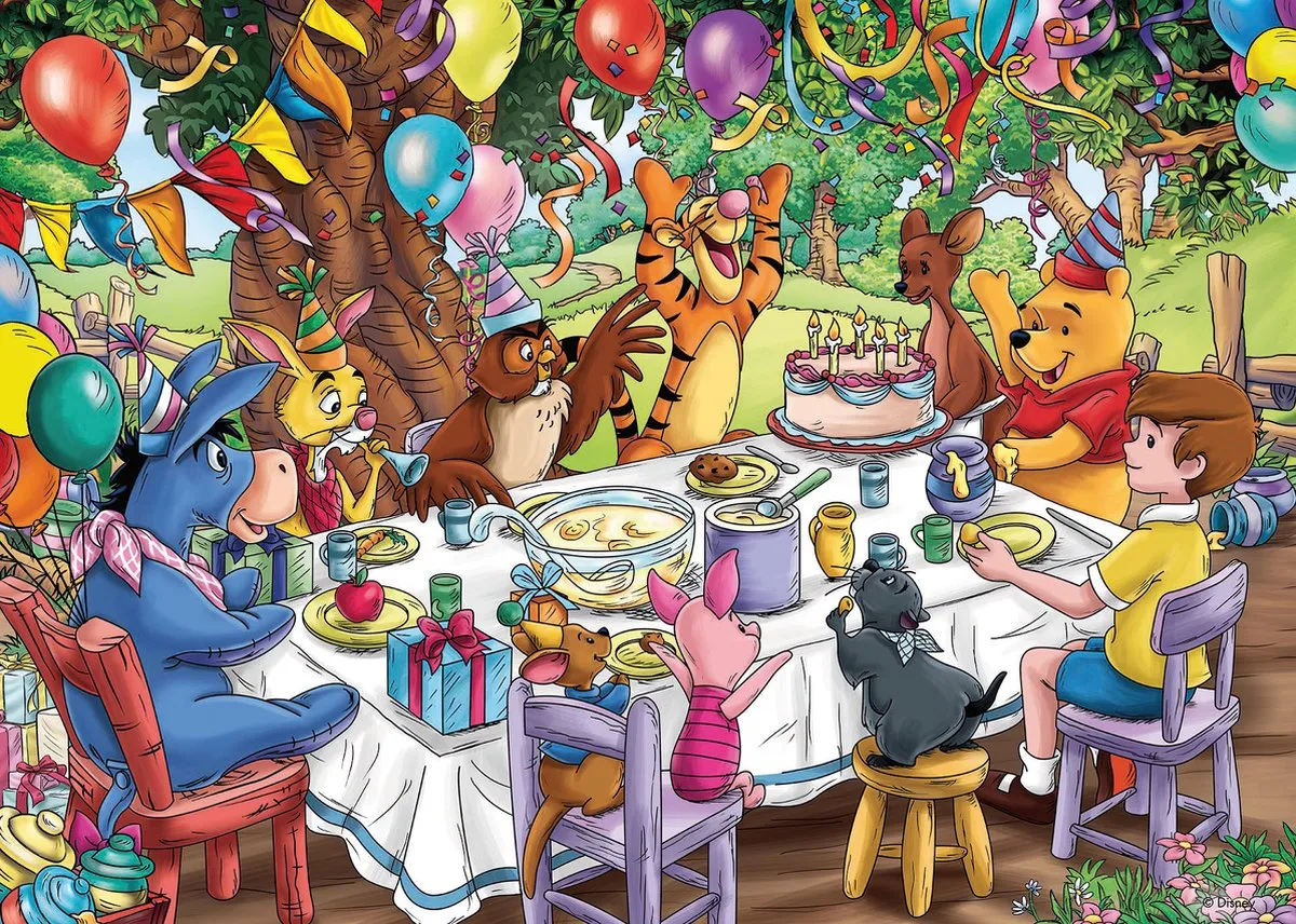 Ravensburger Disney Winnie de Poeh Legpuzzel 1000 Stuks - Multicolor