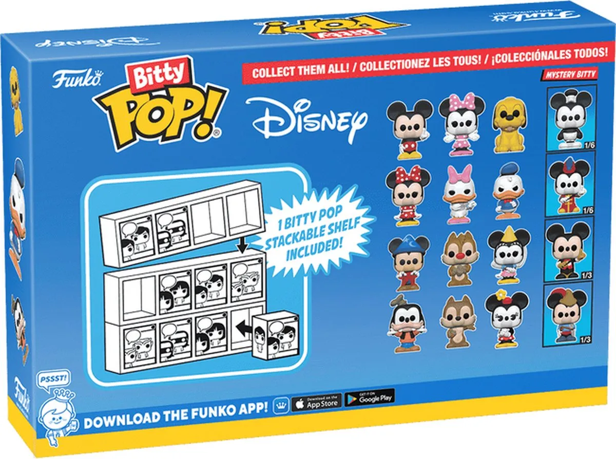 Funko Bitty Pop! Disney Classics 4 Pack - Mickey Minnie Pluto - 2cm
