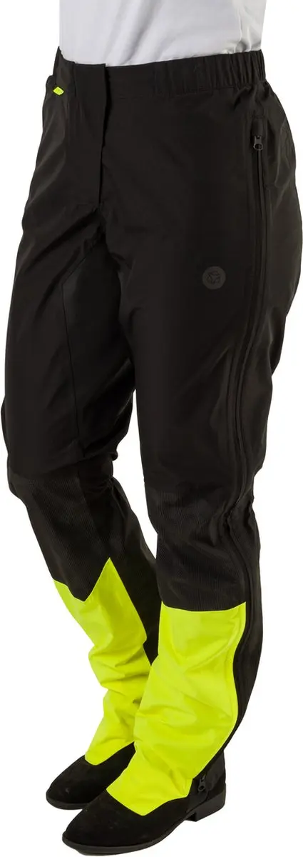 AGU Tech Commuter Regenbroek Dames - Poray 10.000 Hi-vis - Zwart S
