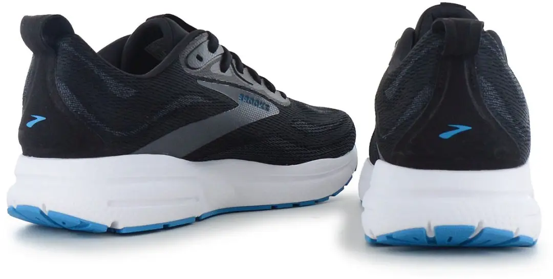 Brooks Trace 4 Heren Hardloopschoenen - 45 - Zwart/Wit/Blauw - afbeelding 3 van 6