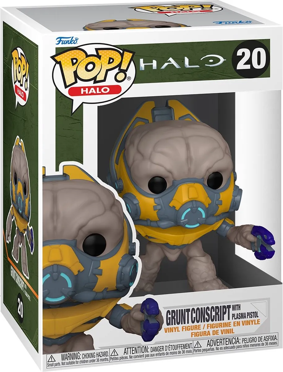 Funko Pop Halo Infinite Grunt Conscript - Plasma Pistool - Multicolor