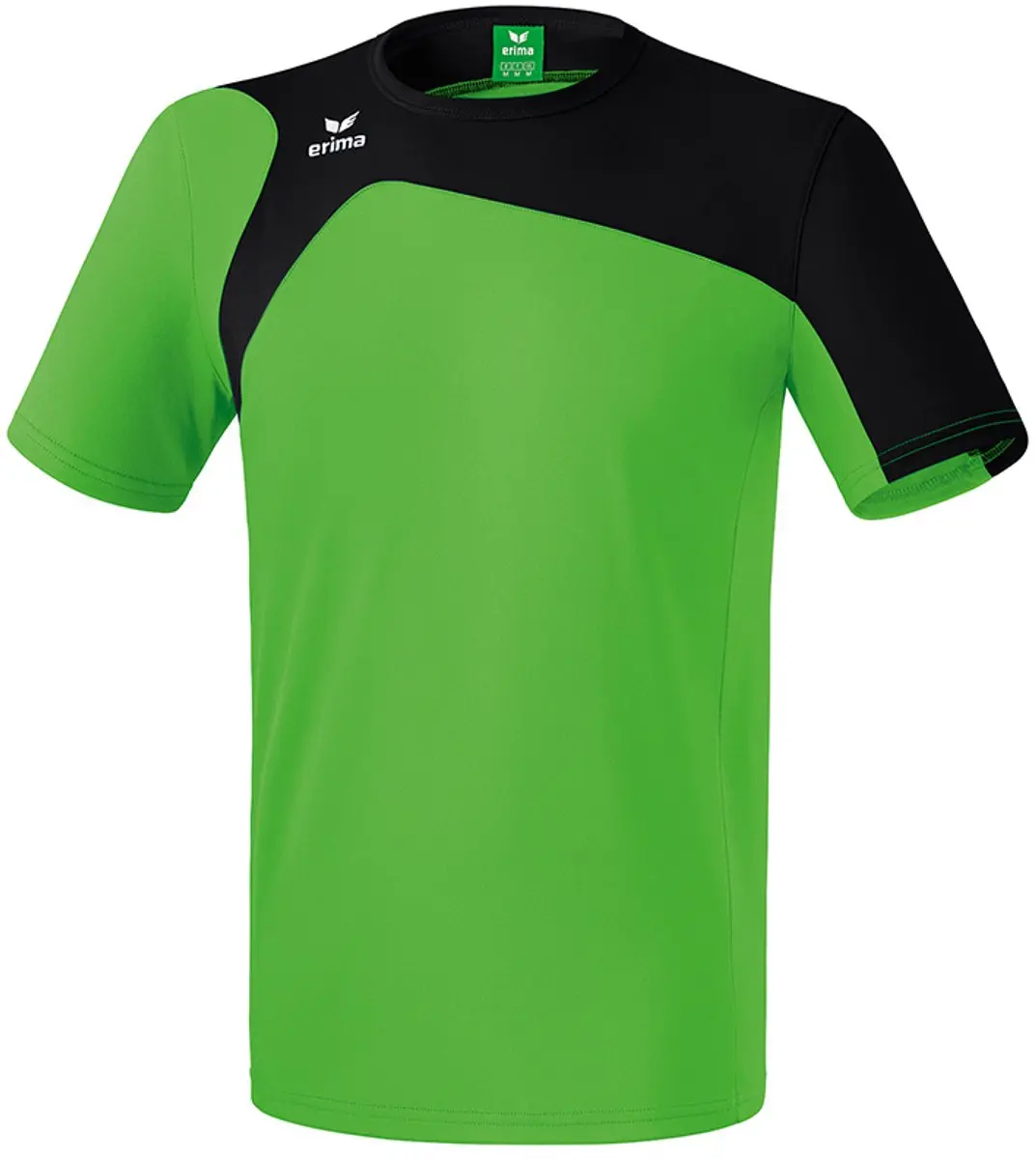 Erima T-shirt Club 1900 2.0 Junior Polyester Zwart/groen Mt 116