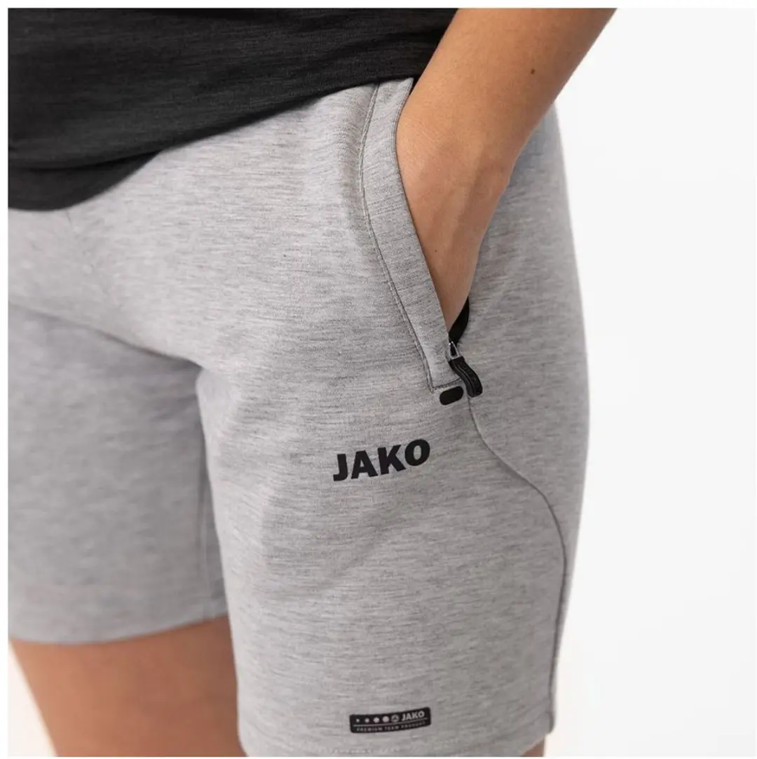 Jako Premium Basics Short Dames - Grijs - Maat 34