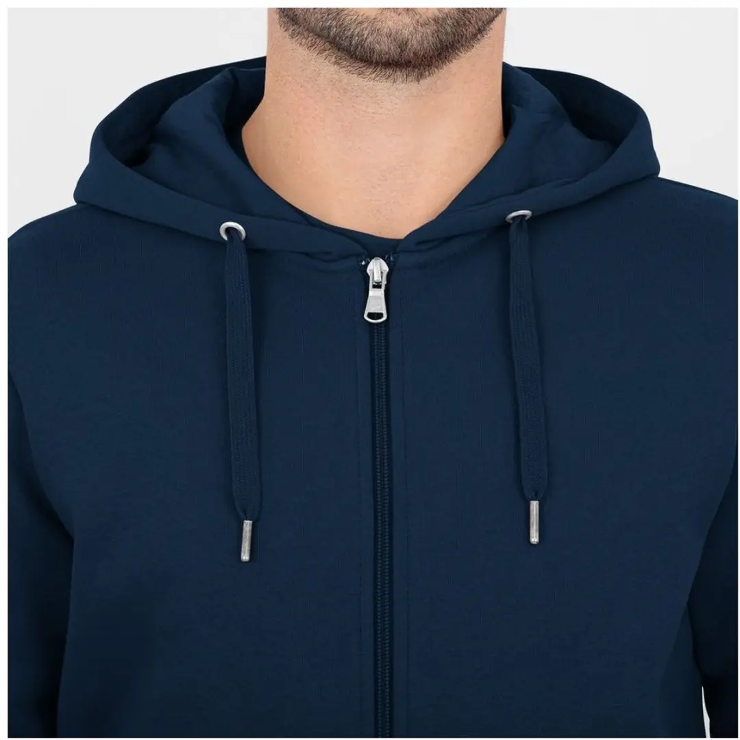 JAKO Organic Jas Met Kap Heren 3XL - Marine