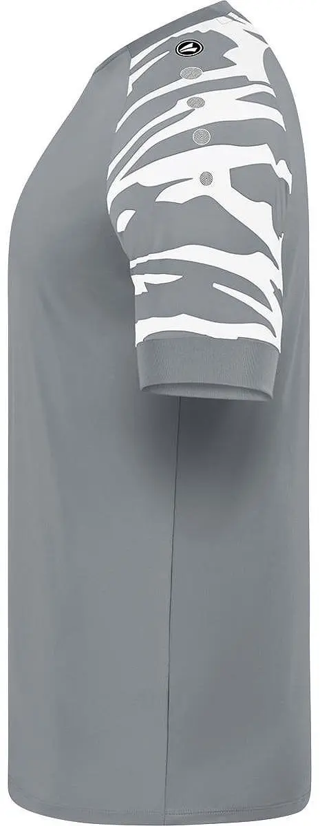 Jako Wild Shirt Heren Korte Mouw - XL - Steengrijs/Wit
