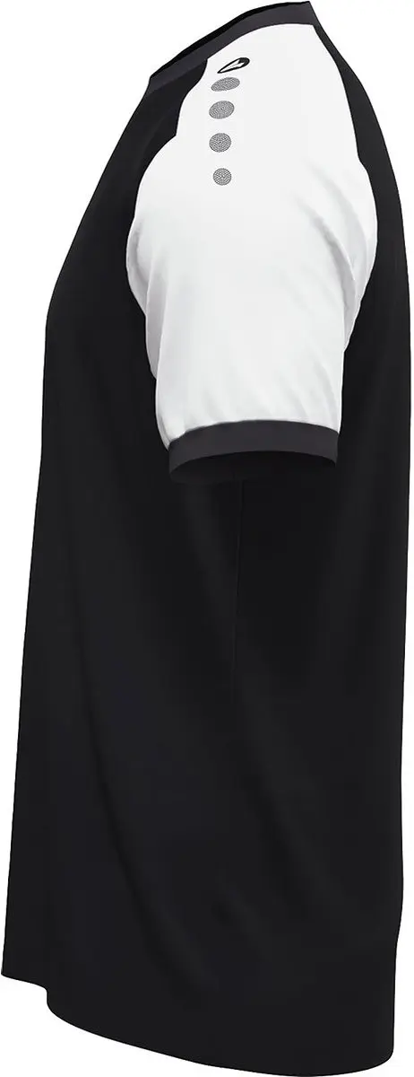 JAKO Dynamic Shirt Korte Mouw Heren L - Zwart/Wit/Antraciet